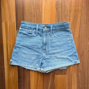 Madewell High Rise Curvy High-Rise Denim Shorts